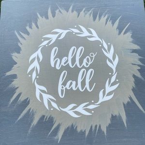 Hello Fall Sign